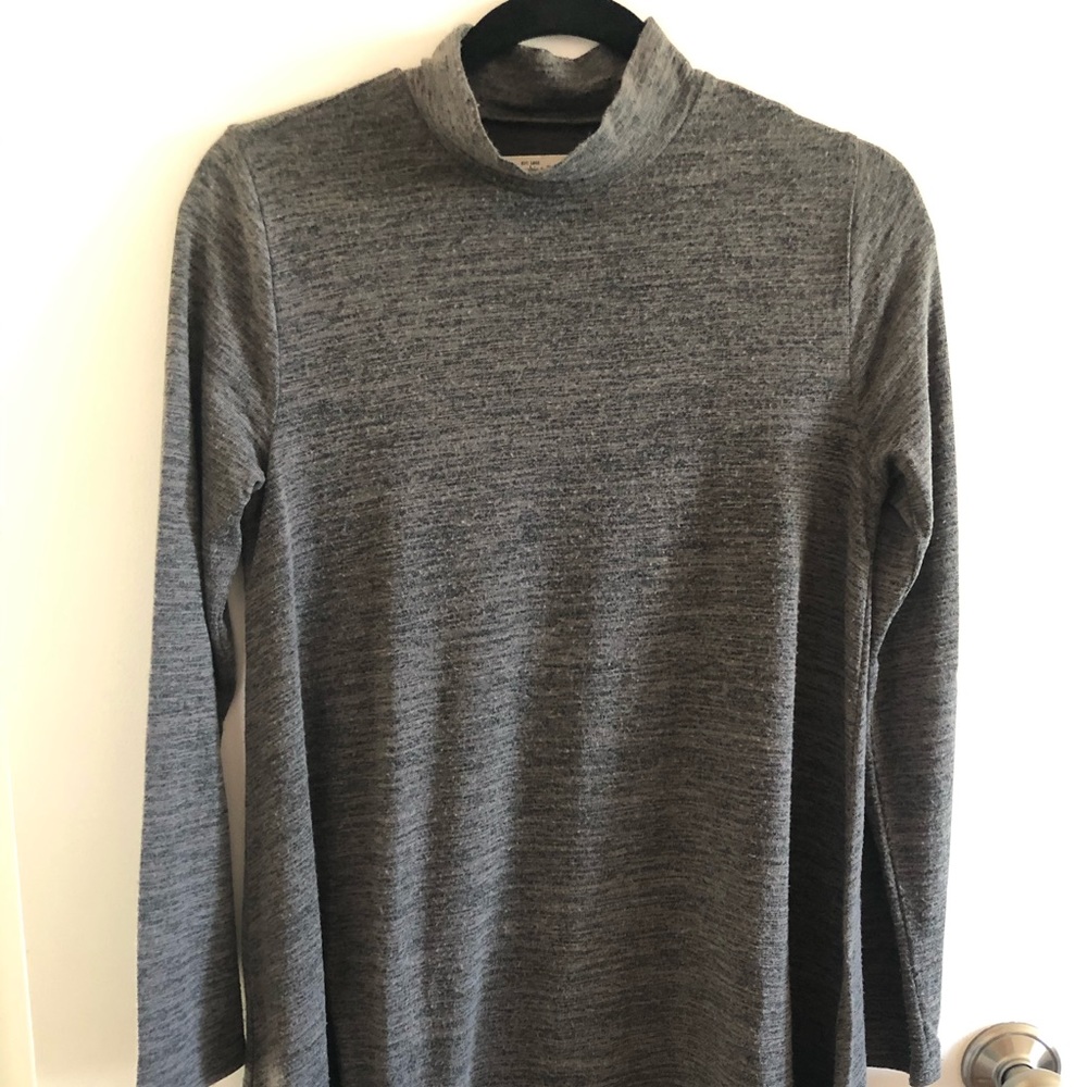 Mock neck long sleeve dress